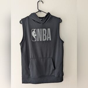 NBA Black Sleeveless Hoodie